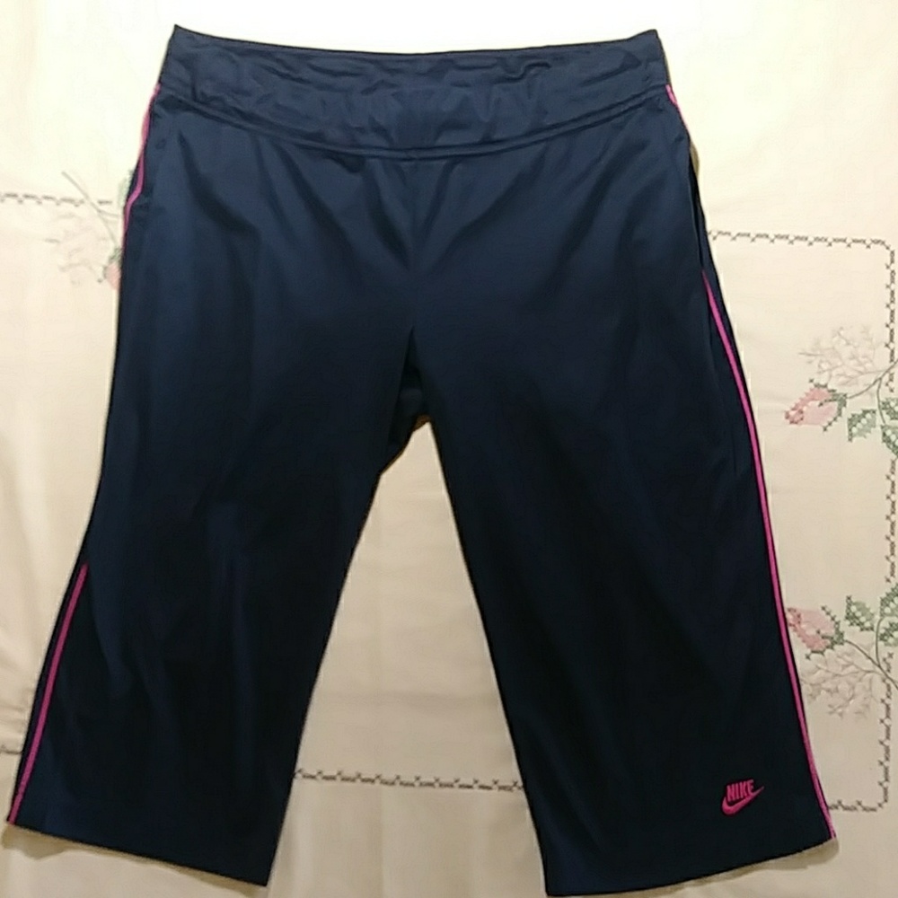 Nike Navy Capri's Sz L (12-14) - Picture 2 of 6